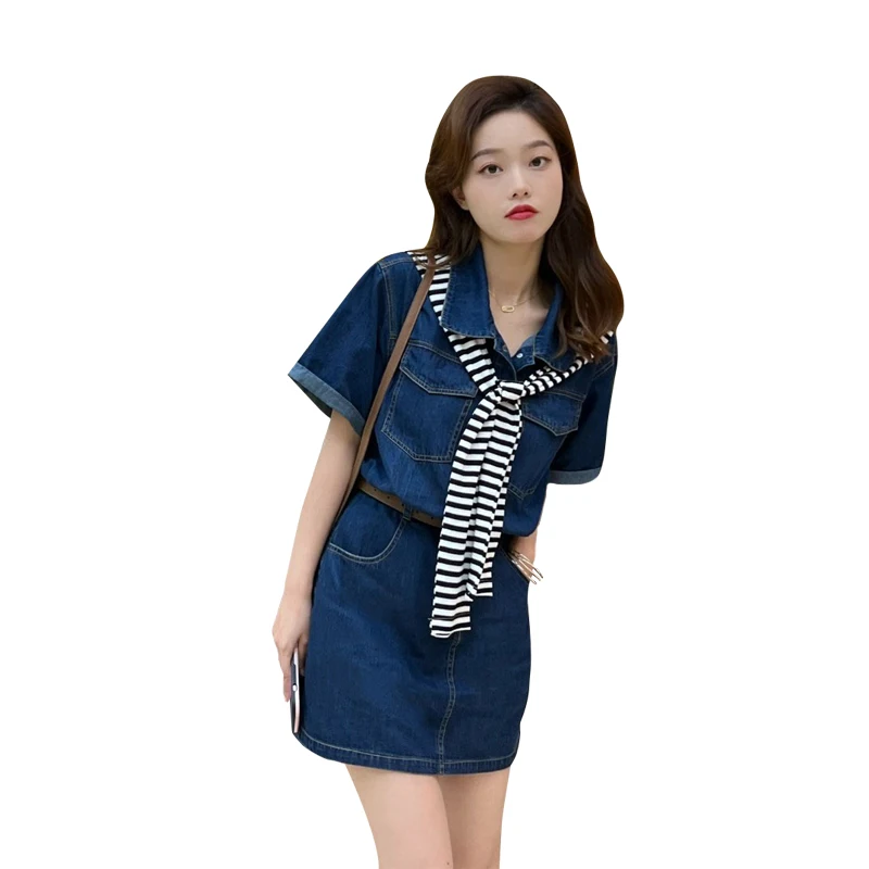 Summer Dress Women 2023 Black Denim Dress Polo Neck And Waist Spaghetti Strap Vintage Sleeveless Shrot Vestidos Free Shipping
Summer Dress Women 2023 Black Denim Dress Polo Neck And Waist Spaghetti Strap Vintage Sleeveless Shrot Vestidos Free Shipping