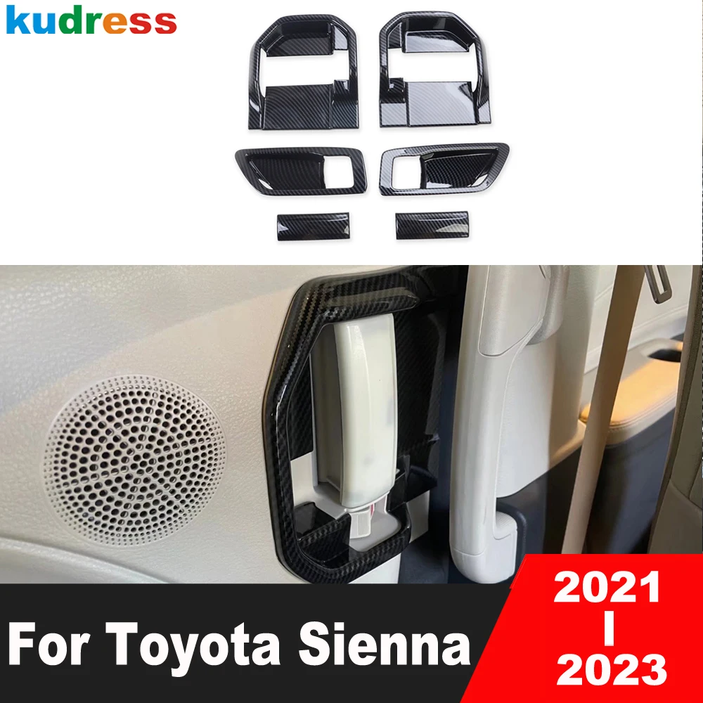 For Toyota Sienna 2021 2022 2023 Carbon Fiber Car Inside Inner Door Handle Bowl Cover Trim Decoration Interior Accessories
For Toyota Sienna 2021 2022 2023 Carbon Fiber Car Inside Inner Door Handle Bowl Cover Trim Decoration Interior Accessories