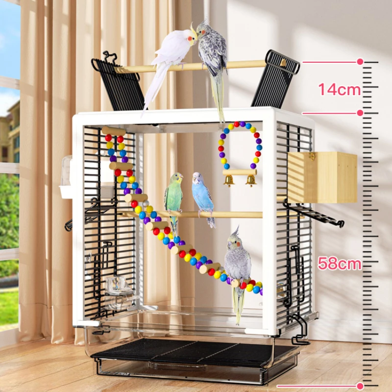 Acrylic Bird Cage Parrot Cage Transparent Cage Breeding Villa Weft Threads Peony Xuanfeng Bird Cage Large
Acrylic Bird Cage Parrot Cage Transparent Cage Breeding Villa Weft Threads Peony Xuanfeng Bird Cage Large