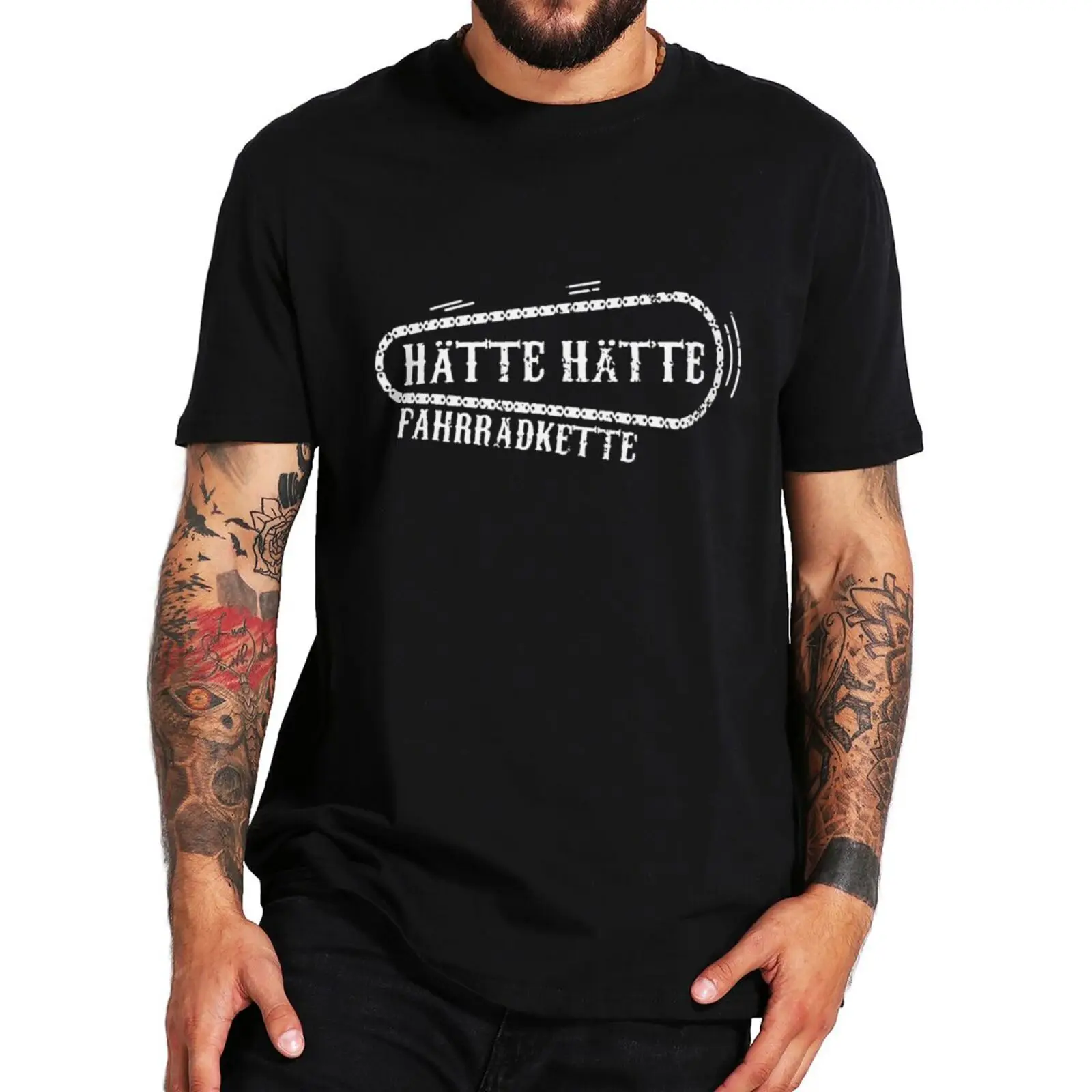 Hatte Hatte Fahrradkette T Shirt Funny German Idioms Humor Short Sleeve Casual Oversized 100% Cotton Soft Tee Tops EU Size
Hatte Hatte Fahrradkette T Shirt Funny German Idioms Humor Short Sleeve Casual Oversized 100% Cotton Soft Tee Tops EU Size
