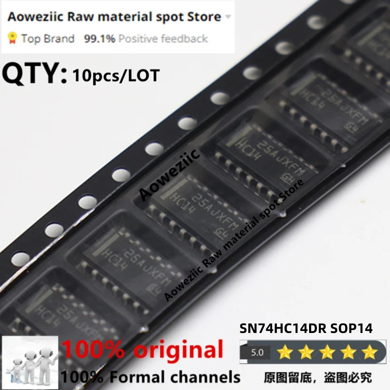 Aoweziic 2022+ 100% New Imported Original SN74HC14DR 74HC14 HC14 SOP-14 Six-way Schmidt Trigger Inverter
Aoweziic 2022+ 100% New Imported Original SN74HC14DR 74HC14 HC14 SOP-14 Six-way Schmidt Trigger Inverter