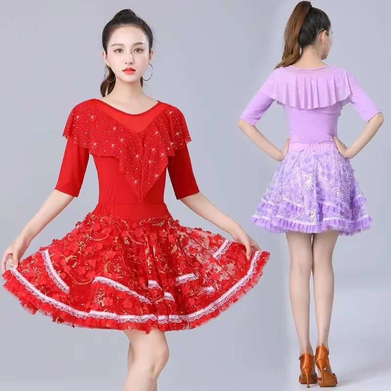 Latin Dance Skirt For Women New Style Comfory Soft Ballroom Dance Costume Waltz Dance wear Modern Dance top and skirt 3 Color
Latin Dance Skirt For Women New Style Comfory Soft Ballroom Dance Costume Waltz Dance wear Modern Dance top and skirt 3 Color