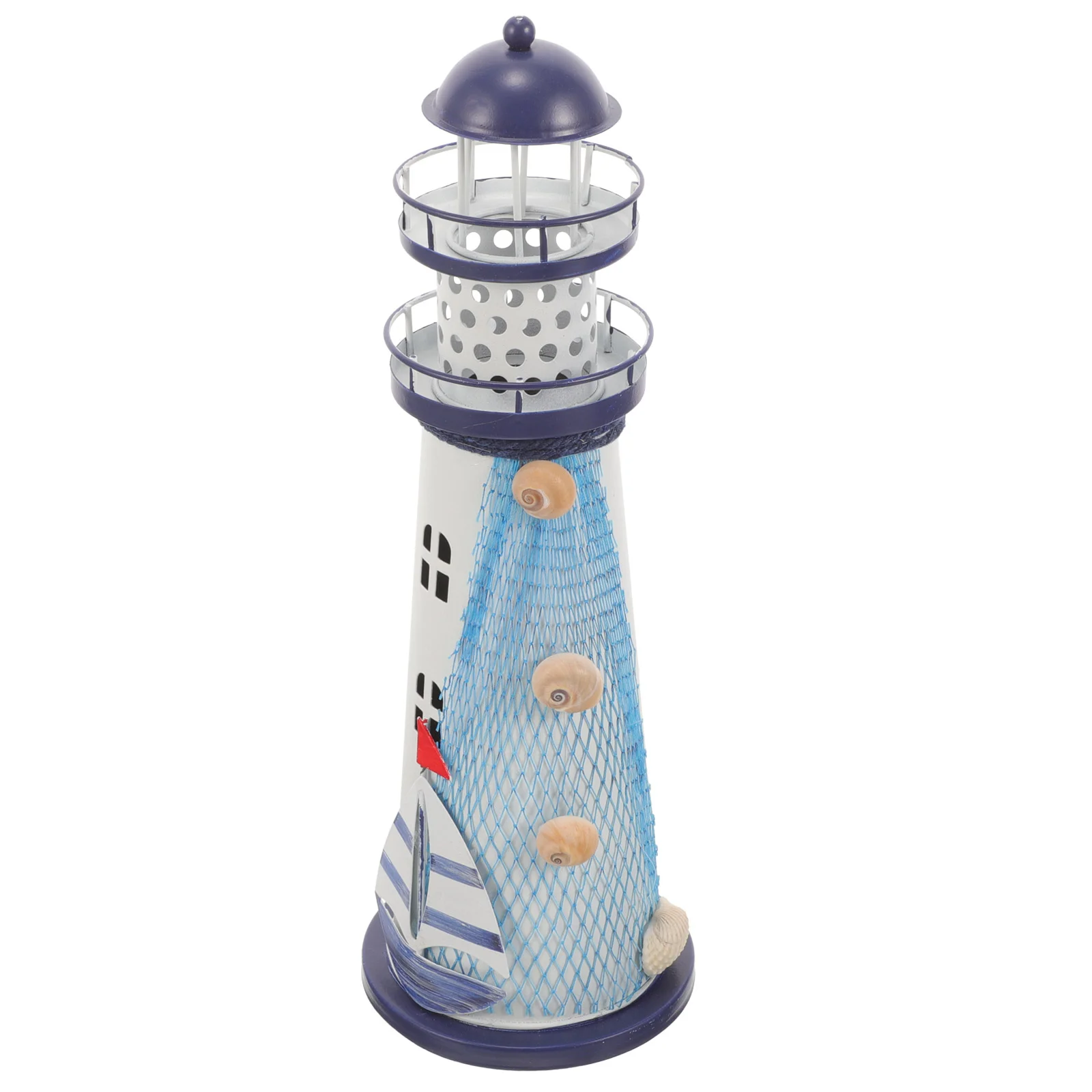 

Ocean Lighthouse Decorations Nautical Centerpiece Lamp Desk Lamps for Bedrooms Mediterranean Party Iron