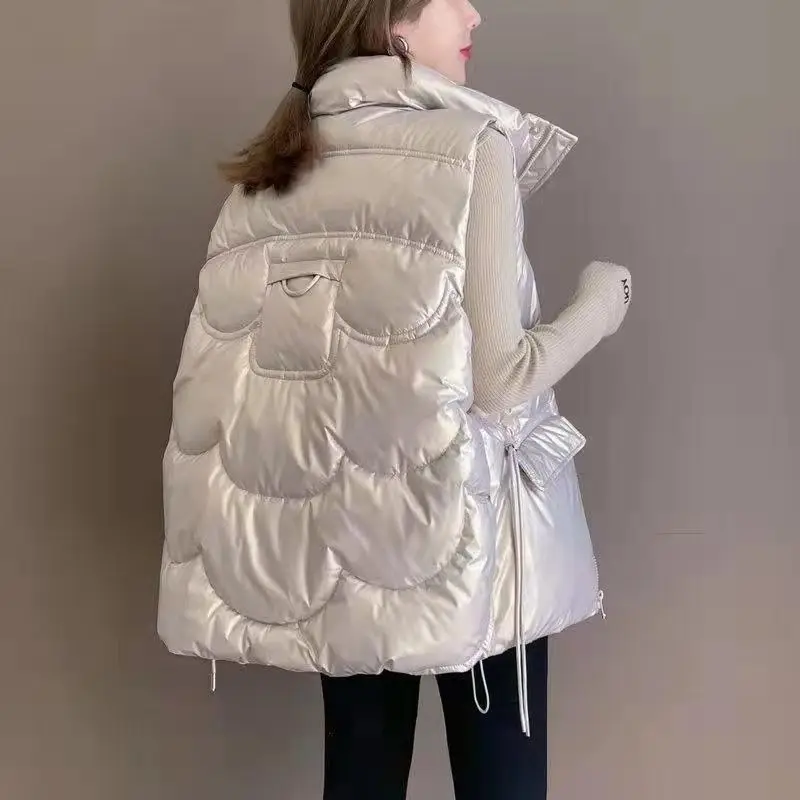 2023 New Down Cotton Vest Women Autumn Winter Short Loose Casual Waistcoat Womens Fashion Large Size Sleeveless Jacket Top 8XL
2023 New Down Cotton Vest Women Autumn Winter Short Loose Casual Waistcoat Womens Fashion Large Size Sleeveless Jacket Top 8XL
