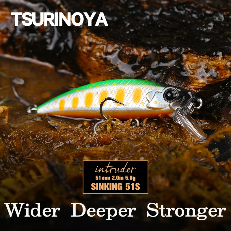 Тонущий гольян TSURINOYA Intruder 51S, 51 мм, 5,8 Г, искусственная рыболовная приманка, рыболовная искусственная приманка, снасть, жесткая приманка
Тонущий гольян TSURINOYA Intruder 51S, 51 мм, 5,8 Г, искусственная рыболовная приманка, рыболовная искусственная приманка, снасть, жесткая приманка