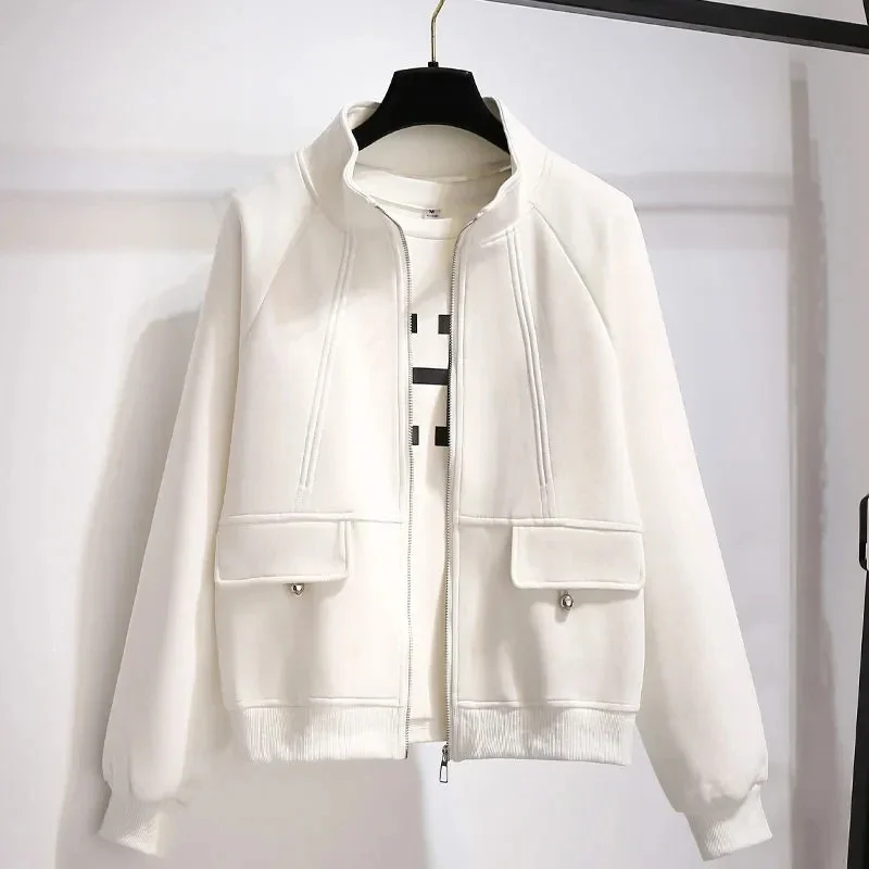 Korean Fashion Casual Loose Short Jackets Spring Fall Thin Zipper Baseball Jacket Women Trend Wild Solid Color Stand-Collar Coat
Korean Fashion Casual Loose Short Jackets Spring Fall Thin Zipper Baseball Jacket Women Trend Wild Solid Color Stand-Collar Coat