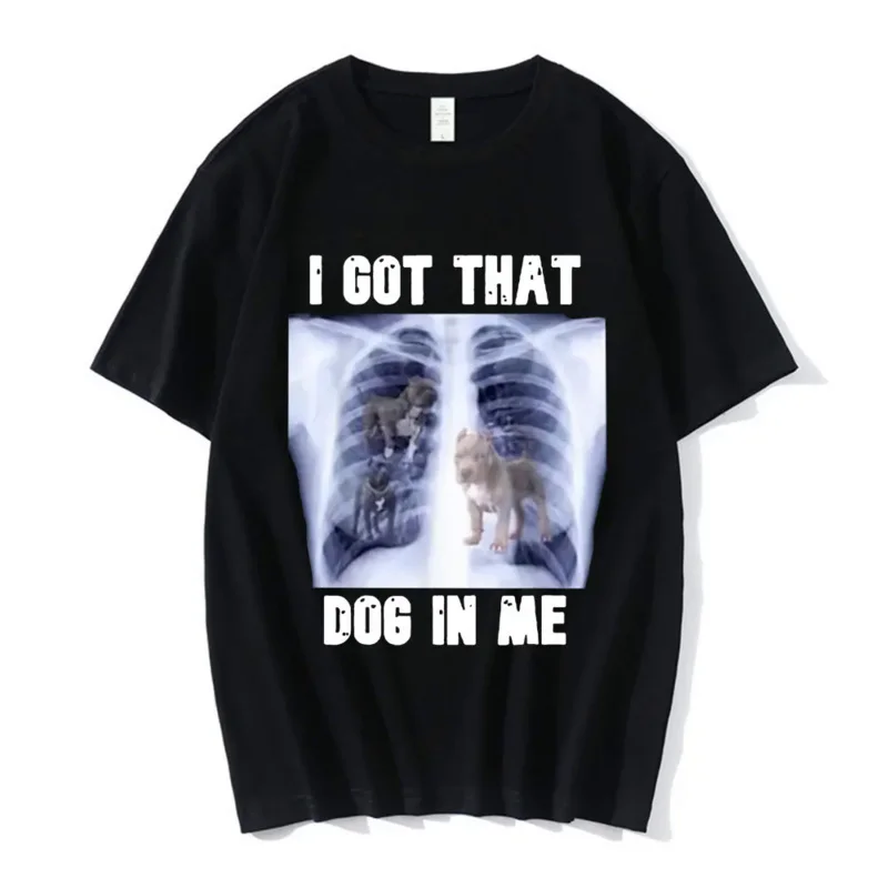 Футболка с надписью «I Got That Dog in Me Xray Meme», забавная графическая футболка для любителей собак, мужская повседневная винтажная хлопковая Футболка большого размера, уличная одежда
Футболка с надписью «I Got That Dog in Me Xray Meme», забавная графическая футболка для любителей собак, мужская повседневная винтажная хлопковая Футболка большого размера, уличная одежда