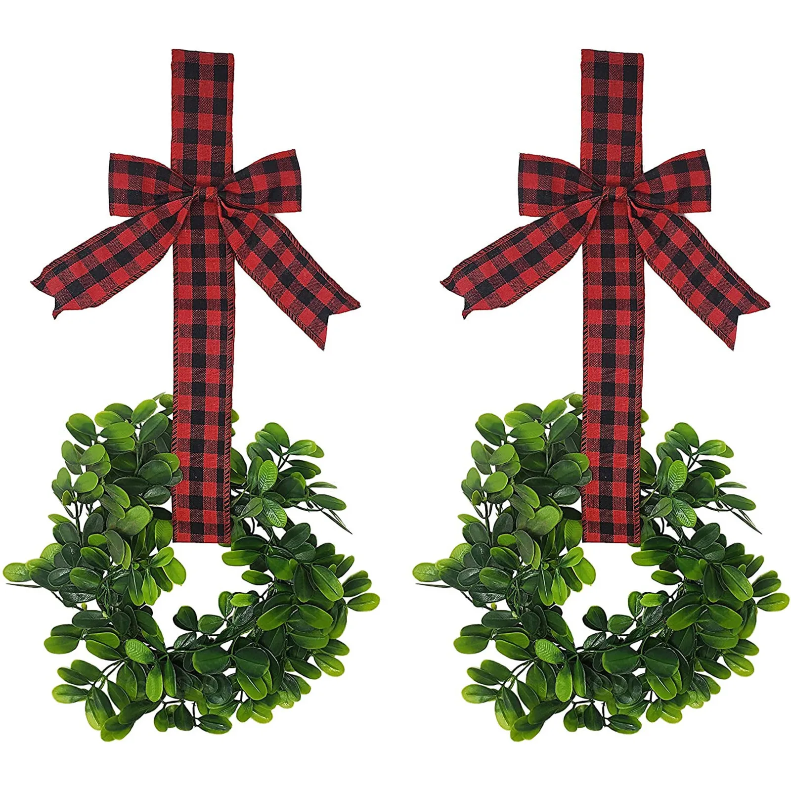 Artificial Cabinet Wreath With Plaid Bow For Window Front Door Decor Gift Hanging Durable DIY 21cm Fake Plant Garland Christmas
Artificial Cabinet Wreath With Plaid Bow For Window Front Door Decor Gift Hanging Durable DIY 21cm Fake Plant Garland Christmas