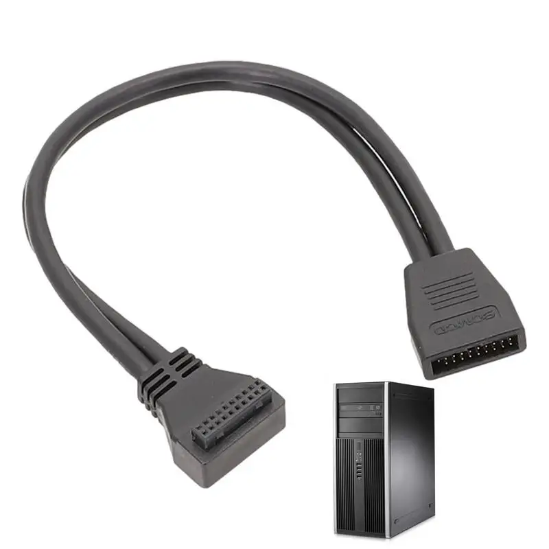 Computer Motherboard Cable Stable Adapter Cable 19P 90 Degree USB3.0 Connector Computer Accessories Motherboard Adapter IDC
Computer Motherboard Cable Stable Adapter Cable 19P 90 Degree USB3.0 Connector Computer Accessories Motherboard Adapter IDC
