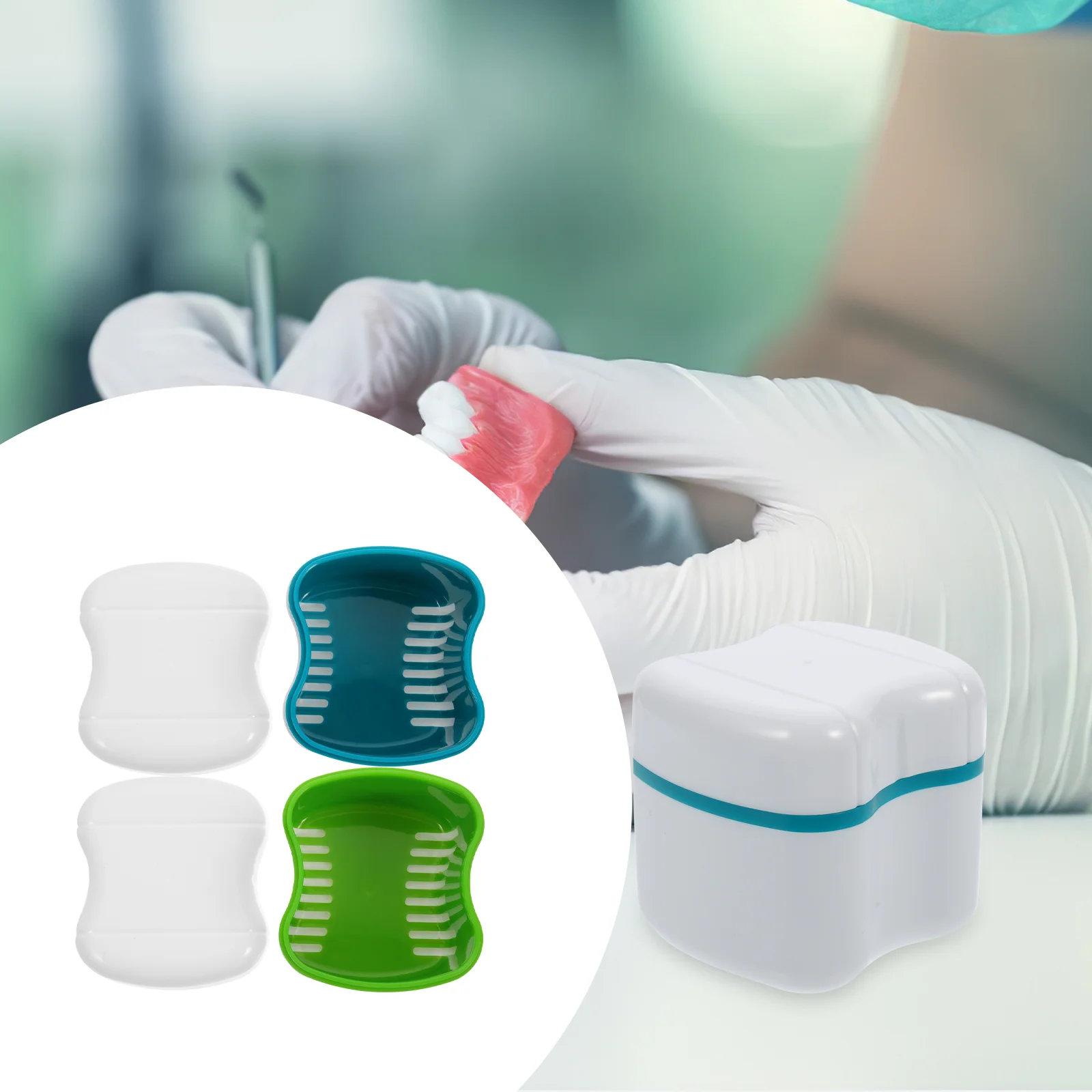 2 Pcs Denture Box Case Denture Bath Box Case Dental False Teeth Storage Box with Rinsing Basket (Green + Lake Green)
2 Pcs Denture Box Case Denture Bath Box Case Dental False Teeth Storage Box with Rinsing Basket (Green + Lake Green)
