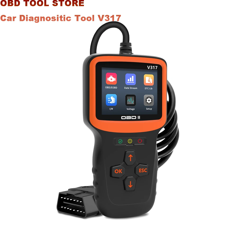 Oxygen Sensor Test V317 OBD2 Car Engine Diagnostic Tool Automobile Fault Detector Code Reading Support Protocols Multi-Language
Oxygen Sensor Test V317 OBD2 Car Engine Diagnostic Tool Automobile Fault Detector Code Reading Support Protocols Multi-Language