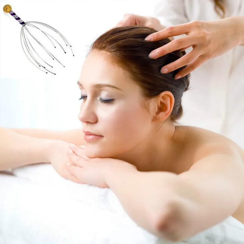 1Pcs Head Relaxing Massager Claw Head Scalp SPA Neck Massager Octopus Stress Release Physician Steel Ball Massager Random Color
1Pcs Head Relaxing Massager Claw Head Scalp SPA Neck Massager Octopus Stress Release Physician Steel Ball Massager Random Color