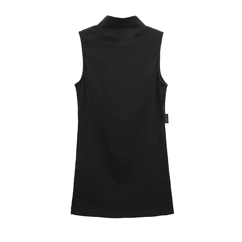 Black Tank Top | Grunge Gothic Turtleneck Top | Cyber Y2k Chic Clothes Dark Aesthetic Streetwear Black Tank Top | Grunge Gothic Turtleneck Top | Cyber Y2k Chic Clothes Dark Aesthetic Streetwear