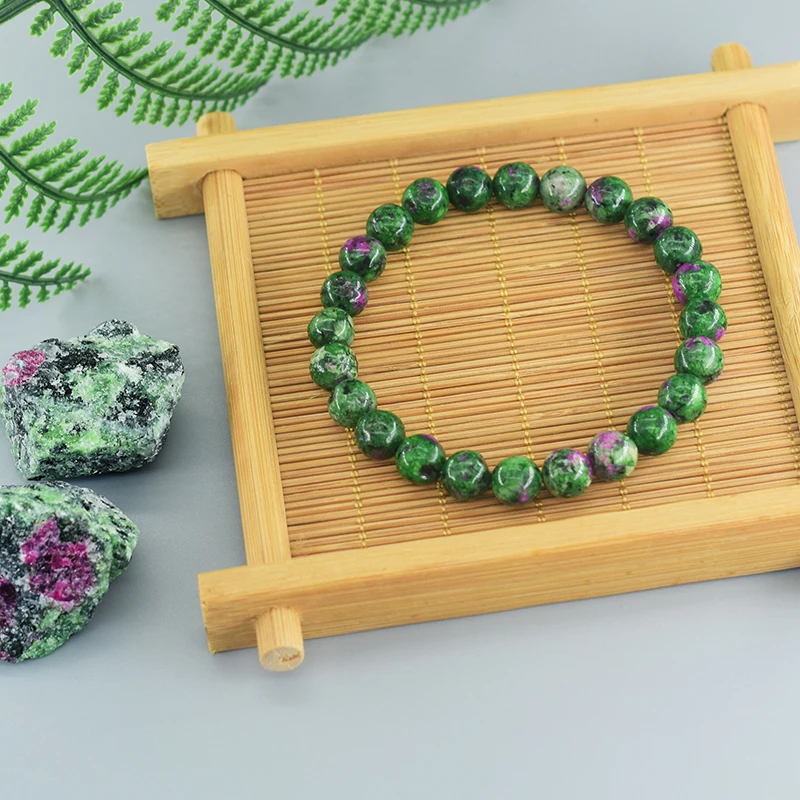 Natural Stone Bead Bracelets Epidote