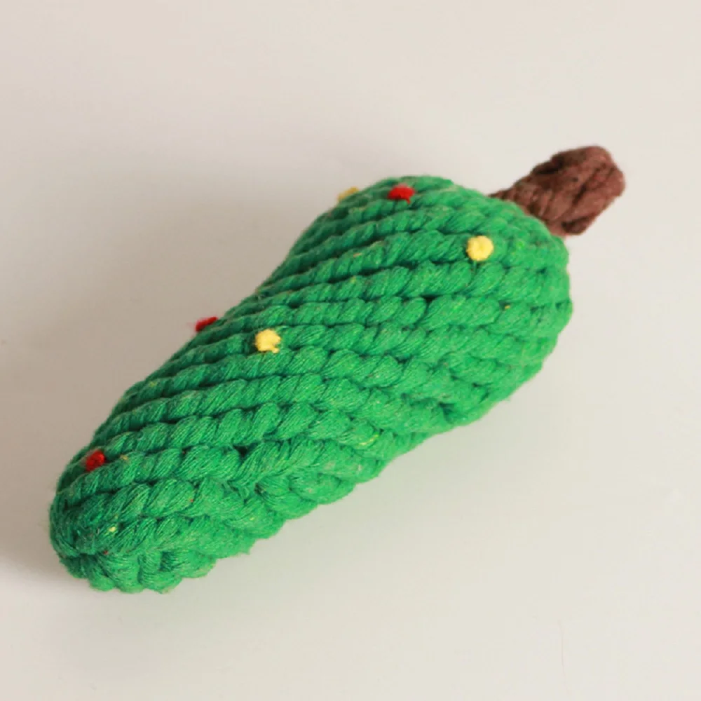 Handmade cotton thread dog toys Christmas tree dog teeth grinding toys pet supplies
Handmade cotton thread dog toys Christmas tree dog teeth grinding toys pet supplies