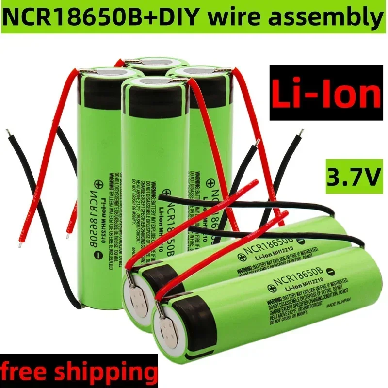18650 battery 3400mah 3.7V lithium battery NCR18650B 3400mah suitable for flashlight battery+DIY wire assembly+free shipping
18650 battery 3400mah 3.7V lithium battery NCR18650B 3400mah suitable for flashlight battery+DIY wire assembly+free shipping