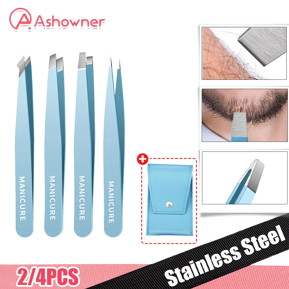 2/4Pcs Eyebrow Hair Removal Tweezers Stainless Steel Eyelash Clip Professional Lash Tweezer Set Eyebrow Forceps Tip Makeup Tools
2/4Pcs Eyebrow Hair Removal Tweezers Stainless Steel Eyelash Clip Professional Lash Tweezer Set Eyebrow Forceps Tip Makeup Tools