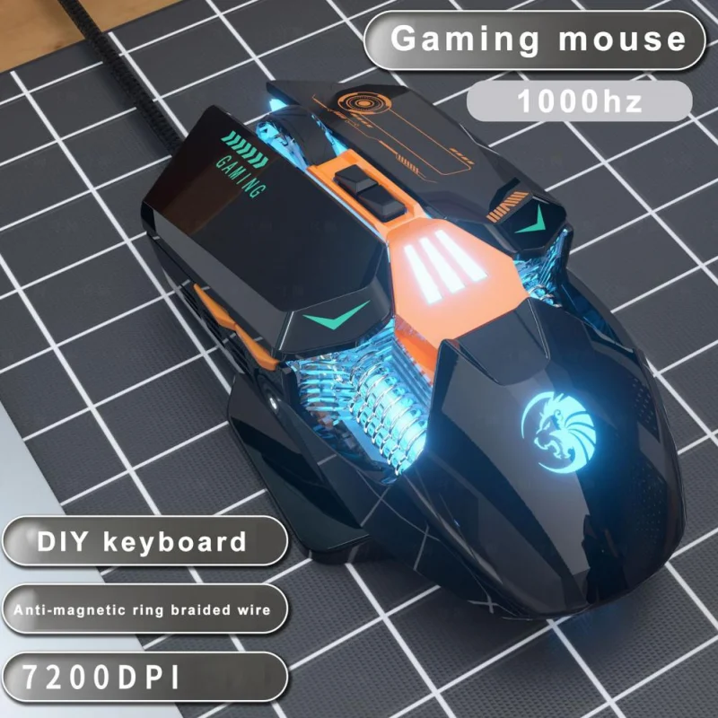 Mech Style Highend Проводная игровая мышь USB RGB 7 клавиш DPI регулируемая для компьютера ноутбука ПК Программирование макросов RGB проводная мышь
Mech Style Highend Проводная игровая мышь USB RGB 7 клавиш DPI регулируемая для компьютера ноутбука ПК Программирование макросов RGB проводная мышь