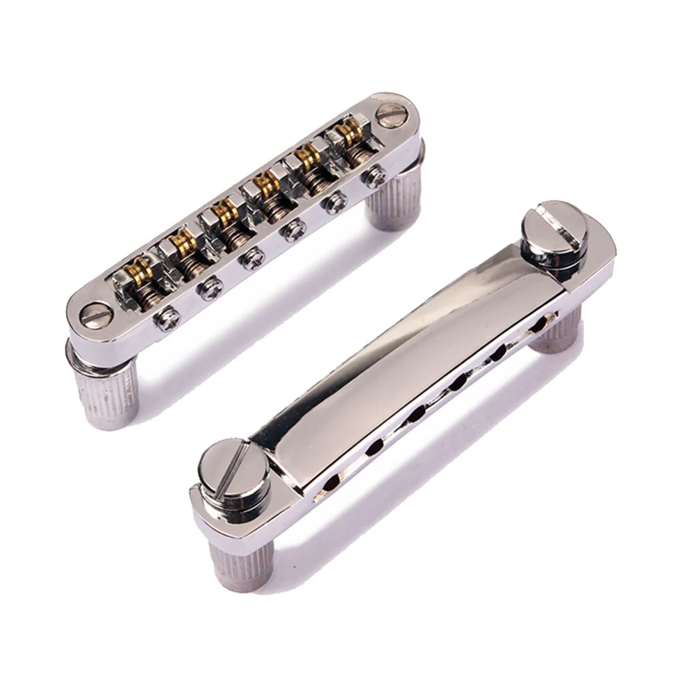 Chrome Guitar Roller Bridge Saddle Tailpiece Guitar Bridge Tailpiece for Electric Guitar Replacement Parts (Silver)
Chrome Guitar Roller Bridge Saddle Tailpiece Guitar Bridge Tailpiece for Electric Guitar Replacement Parts (Silver)