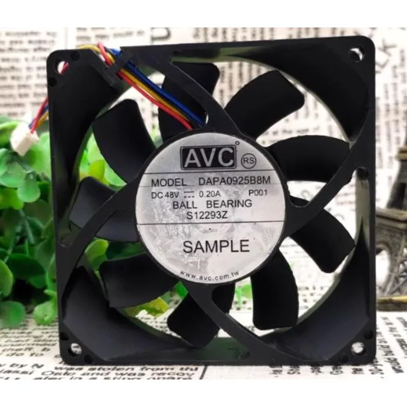 NEW Cooler Fan for AVC DAPA0925B8M DC 48V 0.20A 4-wire PWM Temperature Controlled Cooling Fan 9025 90x90x25mm
NEW Cooler Fan for AVC DAPA0925B8M DC 48V 0.20A 4-wire PWM Temperature Controlled Cooling Fan 9025 90x90x25mm