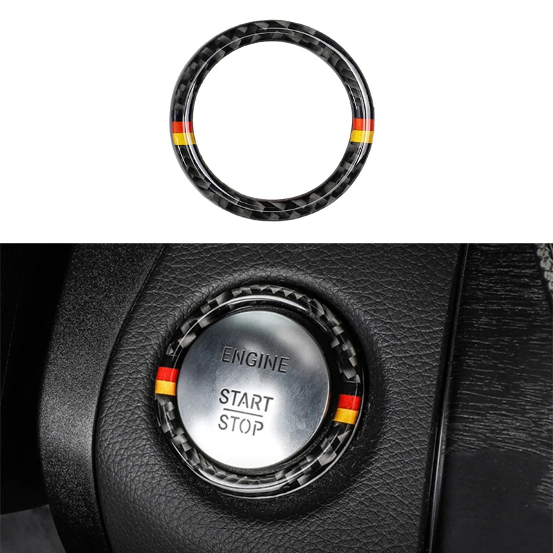Fit for Mercedes Benz C CLASS W205/W213/GLC One-Click Start Circle Start Up Engine Button Stickers Ring Carbon Fiber Decoration
Fit for Mercedes Benz C CLASS W205/W213/GLC One-Click Start Circle Start Up Engine Button Stickers Ring Carbon Fiber Decoration