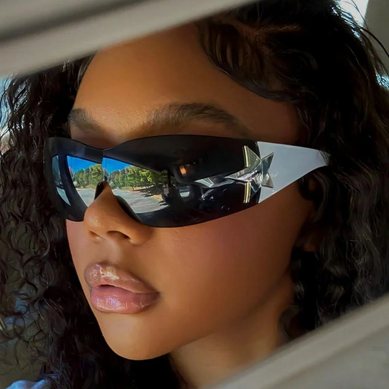Fashion Punk Y2K Sunglasses for Women Men Trendy Wrap Around Sun Glasses Shades Star Decoration Eyewear UV400 Goggles Eyeglasses
Fashion Punk Y2K Sunglasses for Women Men Trendy Wrap Around Sun Glasses Shades Star Decoration Eyewear UV400 Goggles Eyeglasses