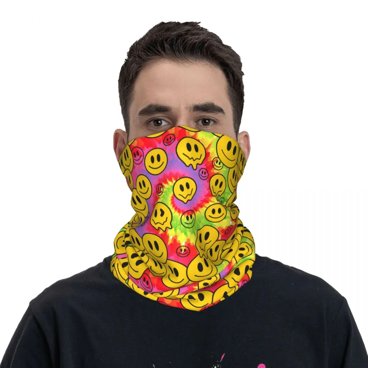 Crazy Tie Dye Melt Smile Faces Bandana Neck Cover Accessories Trippy Wrap Scarf Warm Cycling Scarf Running for Men Women
Crazy Tie Dye Melt Smile Faces Bandana Neck Cover Accessories Trippy Wrap Scarf Warm Cycling Scarf Running for Men Women
