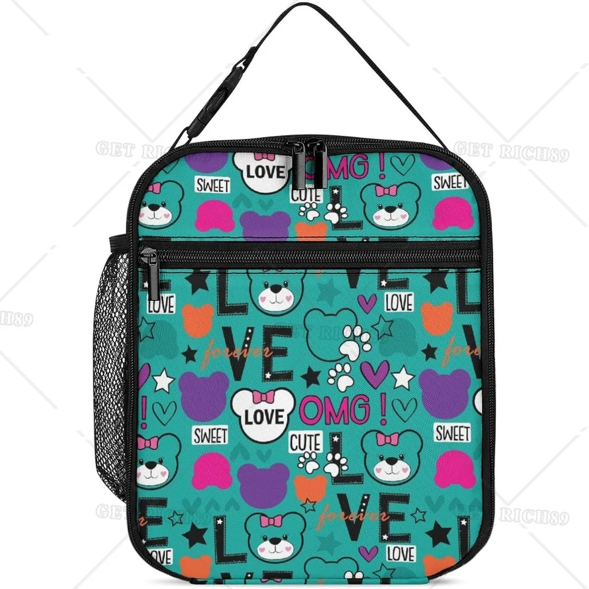 Cute Cartoon Bear Flamingo Insulated Lunch Bag for Women Men, Reusable Lunch Box with Pocket for Work Office Picnic Travel
Cute Cartoon Bear Flamingo Insulated Lunch Bag for Women Men, Reusable Lunch Box with Pocket for Work Office Picnic Travel