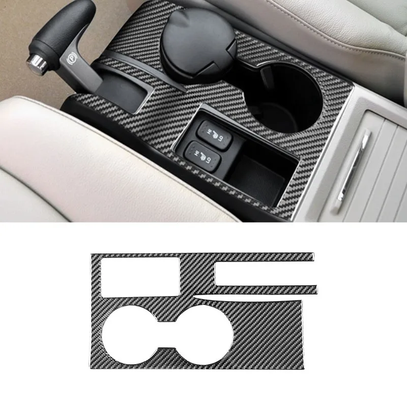 

Для Honda CR-V CRV 2007-2011 консоль держатель стакана для воды рамка панель Крышка отделка углеродное волокно стикер интерьер автомобильные аксессуары