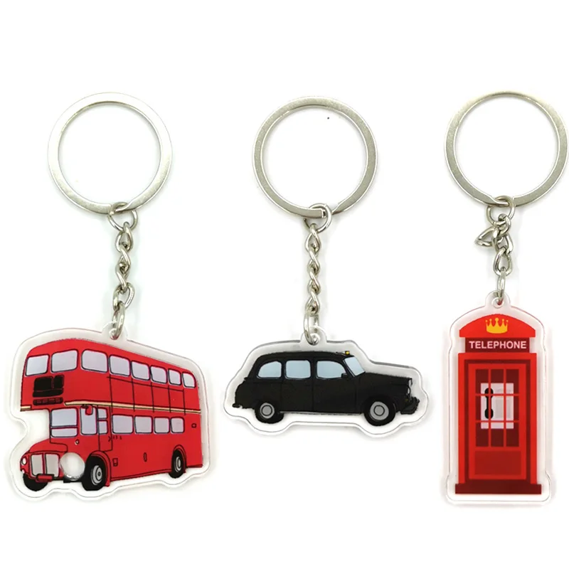 England British bus Vintage Acrylic KeyChain Keyring Keychain Bag Pendant Accessories Keyring Id Badge Holder Decorations Gift
England British bus Vintage Acrylic KeyChain Keyring Keychain Bag Pendant Accessories Keyring Id Badge Holder Decorations Gift