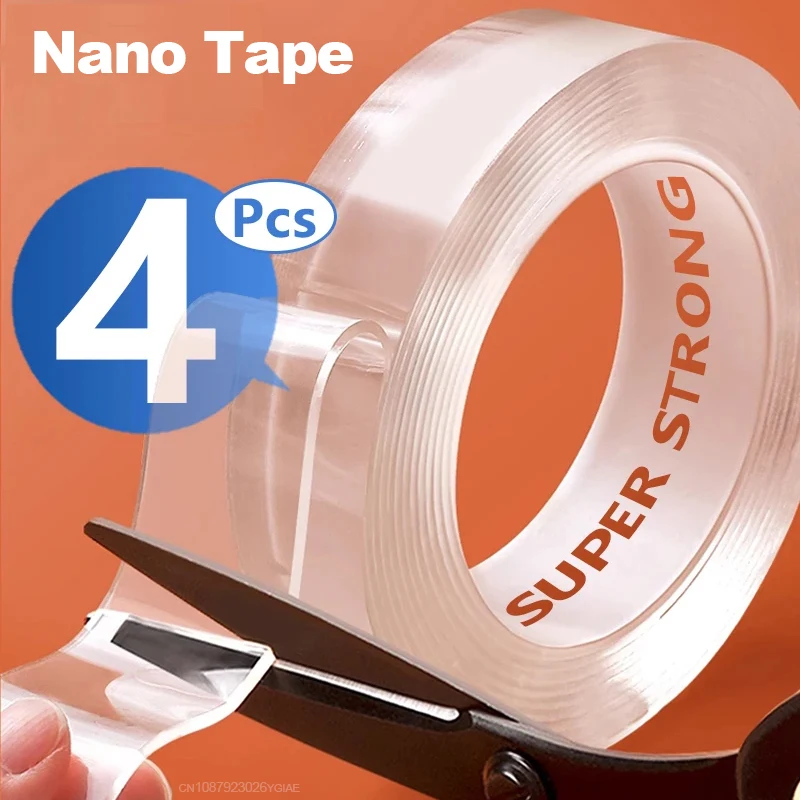 1/4PCS Double Sided Nano Tape Multipurpose Removable Adhesive Tape Transparent Grip Mounting Washable Waterproof Strong Sticky
1/4PCS Double Sided Nano Tape Multipurpose Removable Adhesive Tape Transparent Grip Mounting Washable Waterproof Strong Sticky