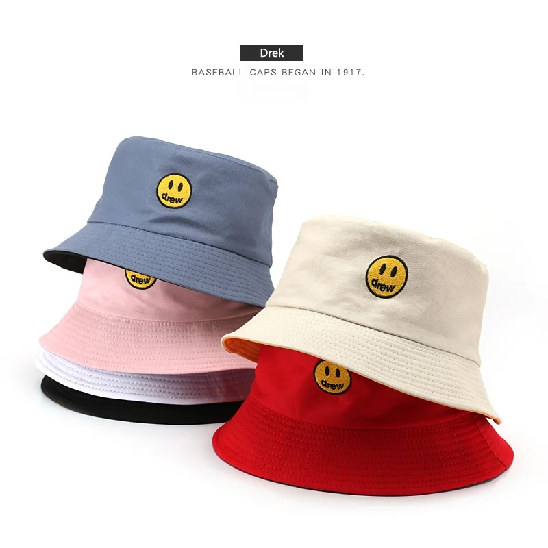 New Cotton Bucket Hats for Women and Men Fashion Embroidery Fisherman Hat Girls Boys Panama Caps Summer Sun Cap Double-side
New Cotton Bucket Hats for Women and Men Fashion Embroidery Fisherman Hat Girls Boys Panama Caps Summer Sun Cap Double-side