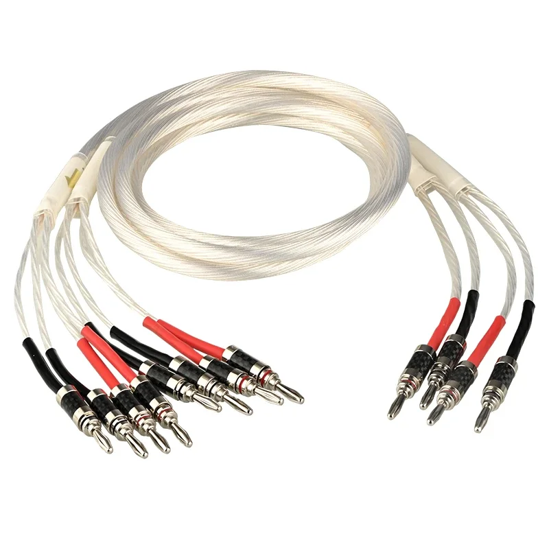 5N OCC посеребренный кабель для динамика, углеродное волокно с родиевым покрытием, Банановый штекер 2-4, Biwire HiFi, аудио усилитель, провод для динамика
5N OCC посеребренный кабель для динамика, углеродное волокно с родиевым покрытием, Банановый штекер 2-4, Biwire HiFi, аудио усилитель, провод для динамика