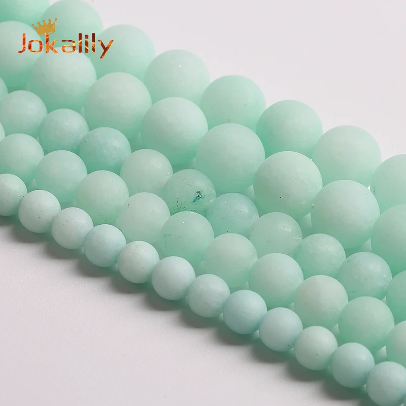 Dull Polish Natural Stone Amazonite Beads Round Loose Spacer Beads For Jewelry Making DIY Bracelet Necklace 4 6 8 10 12 14mm 15"
Dull Polish Natural Stone Amazonite Beads Round Loose Spacer Beads For Jewelry Making DIY Bracelet Necklace 4 6 8 10 12 14mm 15"