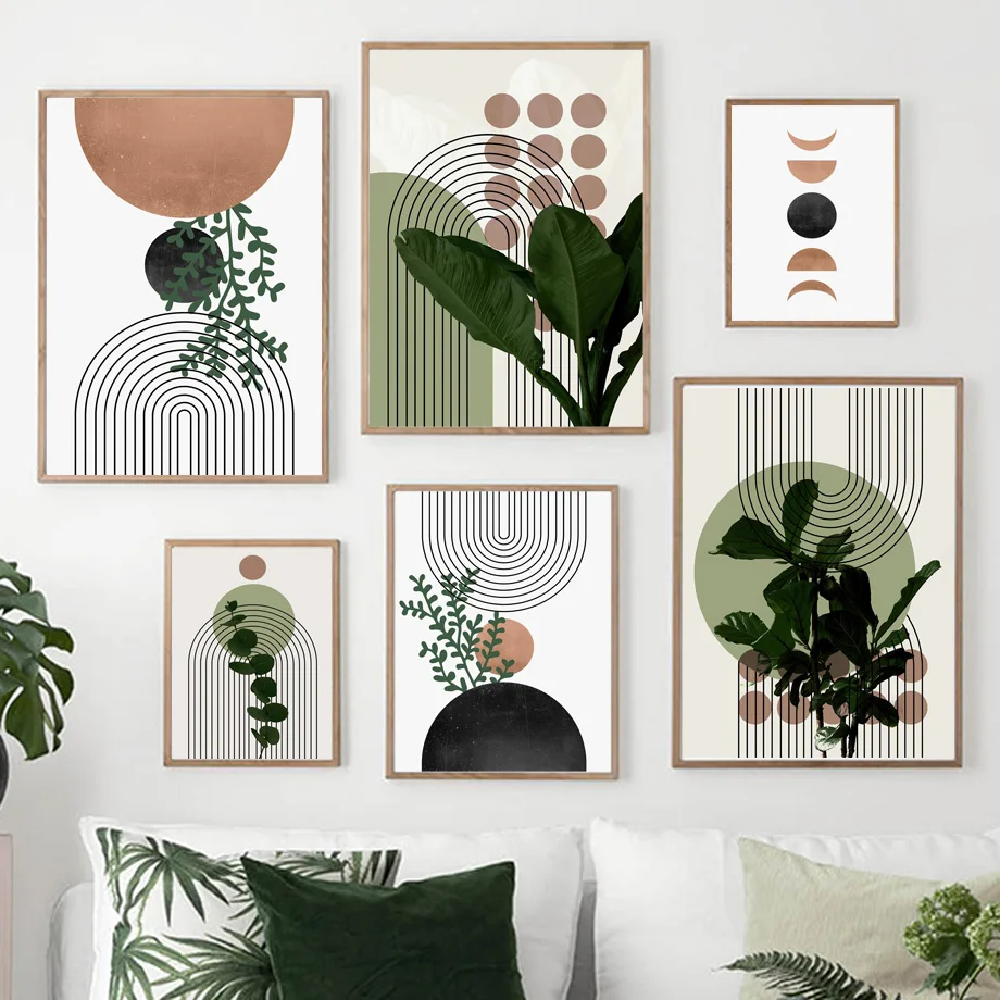 Modern Abstract Green Plants Leaf Vase Sun Lines Wall Boho Art Canvas Painting Posters And Prints Pictures For Living Room Decor
Modern Abstract Green Plants Leaf Vase Sun Lines Wall Boho Art Canvas Painting Posters And Prints Pictures For Living Room Decor