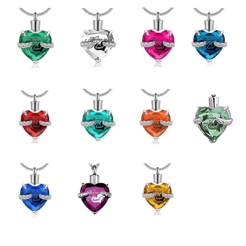 Stainless Steel Always in my heart Locket cremation memorial ashes urn birthstone necklace jewelry keepsake pendant
Stainless Steel Always in my heart Locket cremation memorial ashes urn birthstone necklace jewelry keepsake pendant