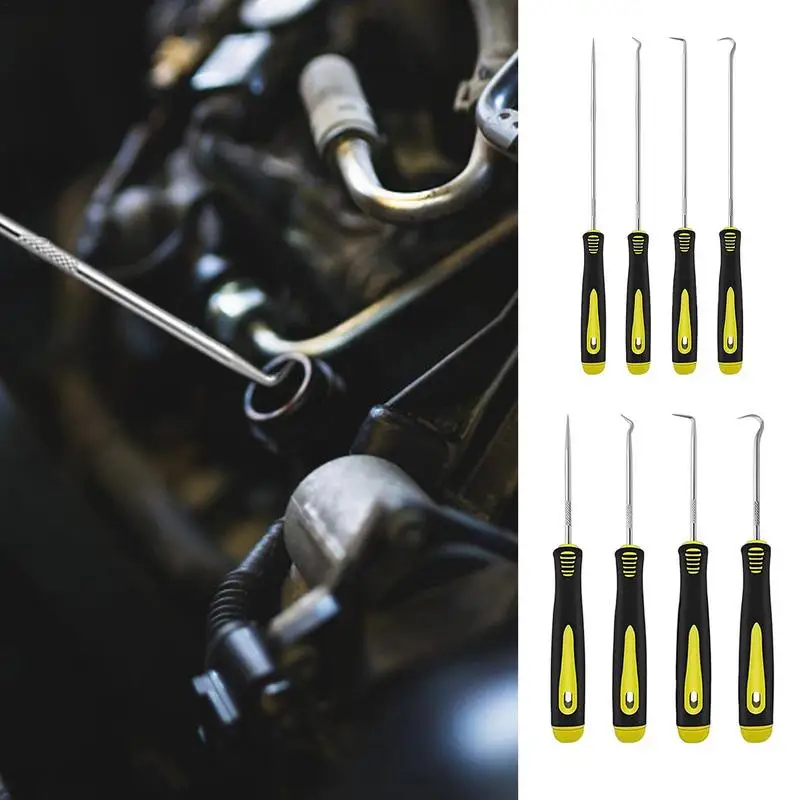 4 Pieces Pick & Hook Set Gasket Puller Pick Tools For Removing Car Auto Oil Seal O-Ring Seal Tools Tire Repairing Auto Supplies
4 Pieces Pick & Hook Set Gasket Puller Pick Tools For Removing Car Auto Oil Seal O-Ring Seal Tools Tire Repairing Auto Supplies