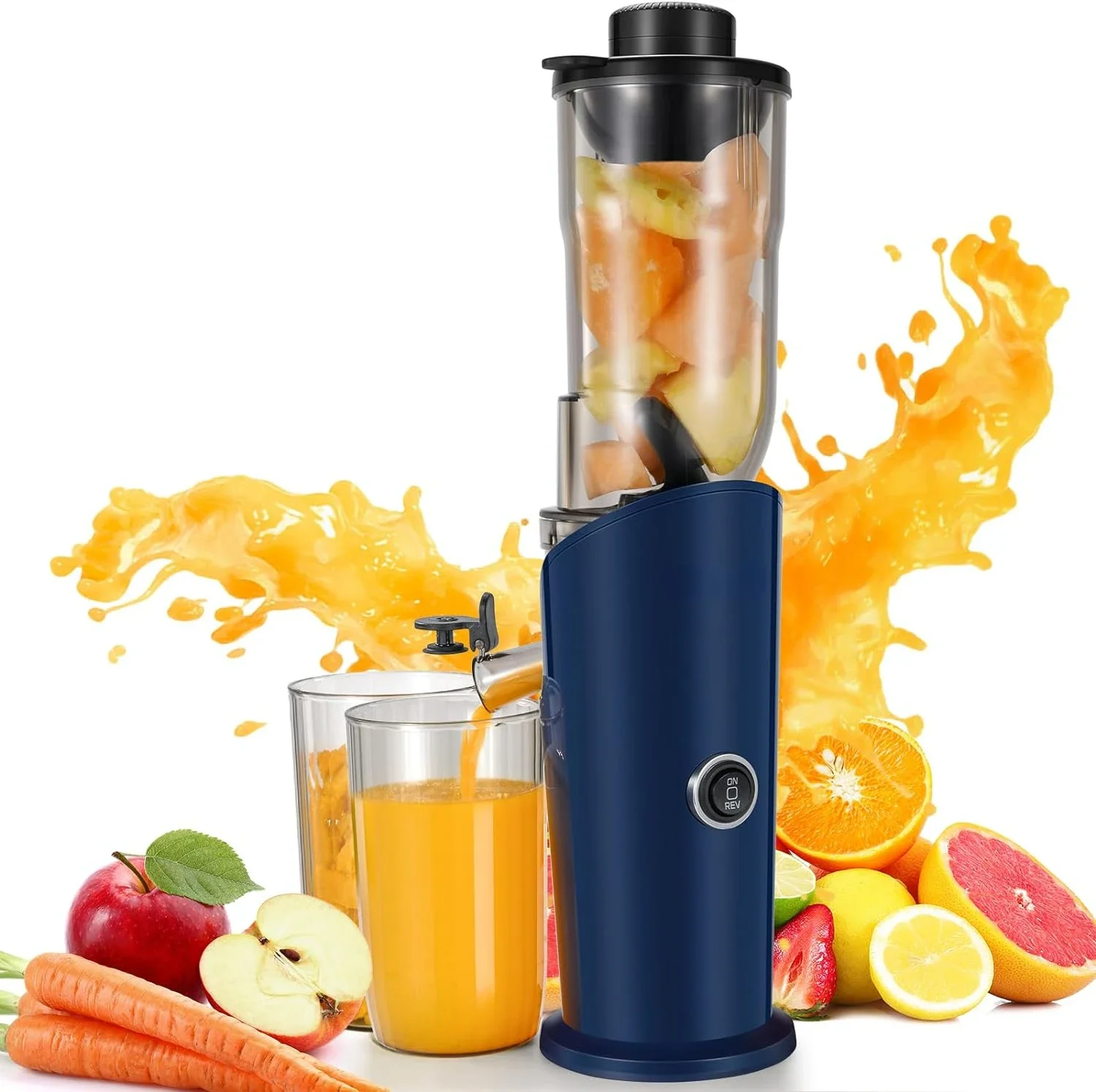 Efficient and Compact Cold Press Masticating Juicer with Large Feed Chute - Ideal for Vegetables and Fruits - Slow Juicing for M
Efficient and Compact Cold Press Masticating Juicer with Large Feed Chute - Ideal for Vegetables and Fruits - Slow Juicing for M