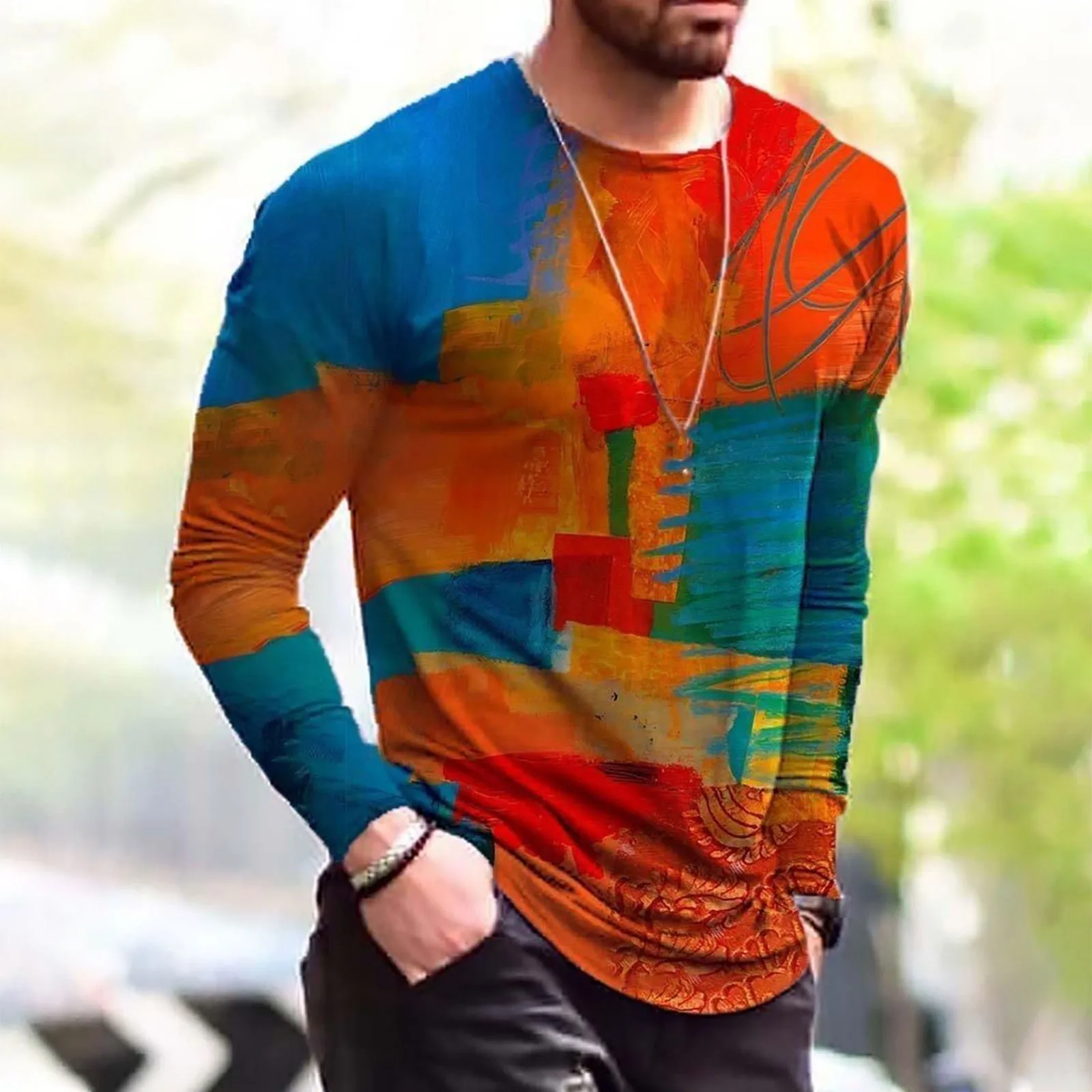 Blouse Casual T-Shirt Folk-custom Vintage Long Tops Sleeve Printed Men's Men's blouse Printing Loose Soft Comfy Men's Blouse Top
Blouse Casual T-Shirt Folk-custom Vintage Long Tops Sleeve Printed Men's Men's blouse Printing Loose Soft Comfy Men's Blouse Top