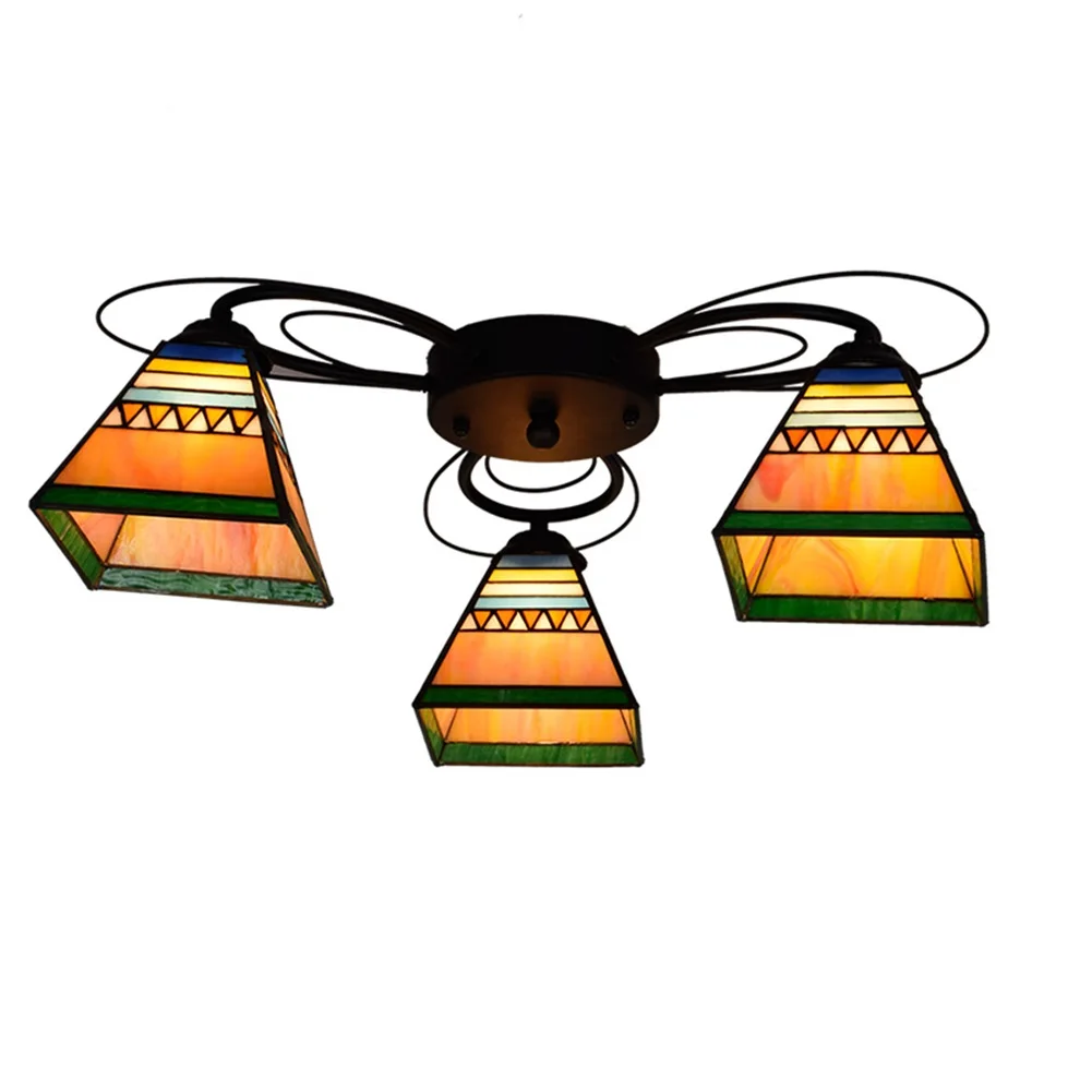 22 " Tiffany Chandelier 3 Multi-head Ceiling Lamp Creative Pyramid Style Simple Lamp Stained Glass Living Room Dining Room
22 " Tiffany Chandelier 3 Multi-head Ceiling Lamp Creative Pyramid Style Simple Lamp Stained Glass Living Room Dining Room