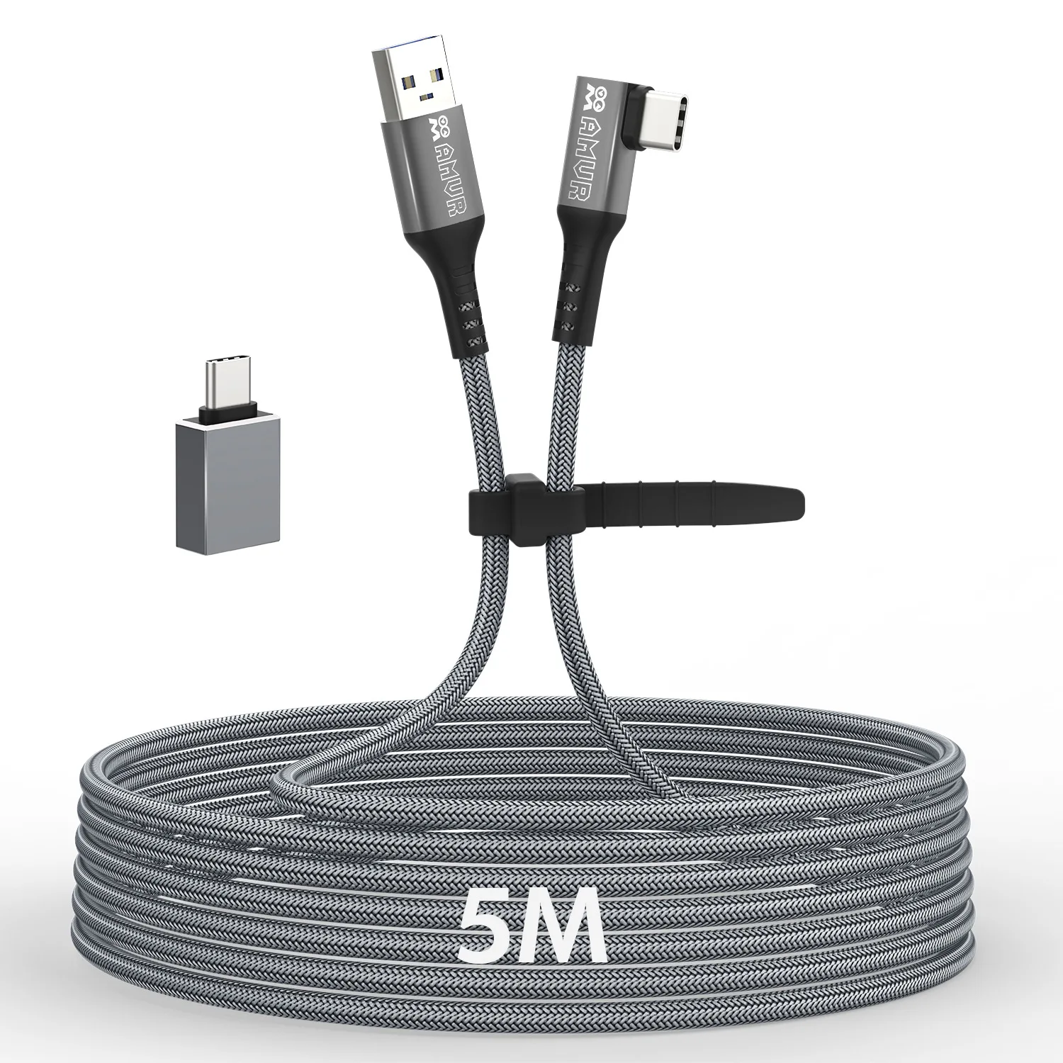 For Pico 4/Quest/Quest 2/Pico Neo2/Neo3 VR Type-C Streaming Cable USB 3.2 Gen1 Cable Elbow 90 Degrees 5M Data Link Cable
For Pico 4/Quest/Quest 2/Pico Neo2/Neo3 VR Type-C Streaming Cable USB 3.2 Gen1 Cable Elbow 90 Degrees 5M Data Link Cable