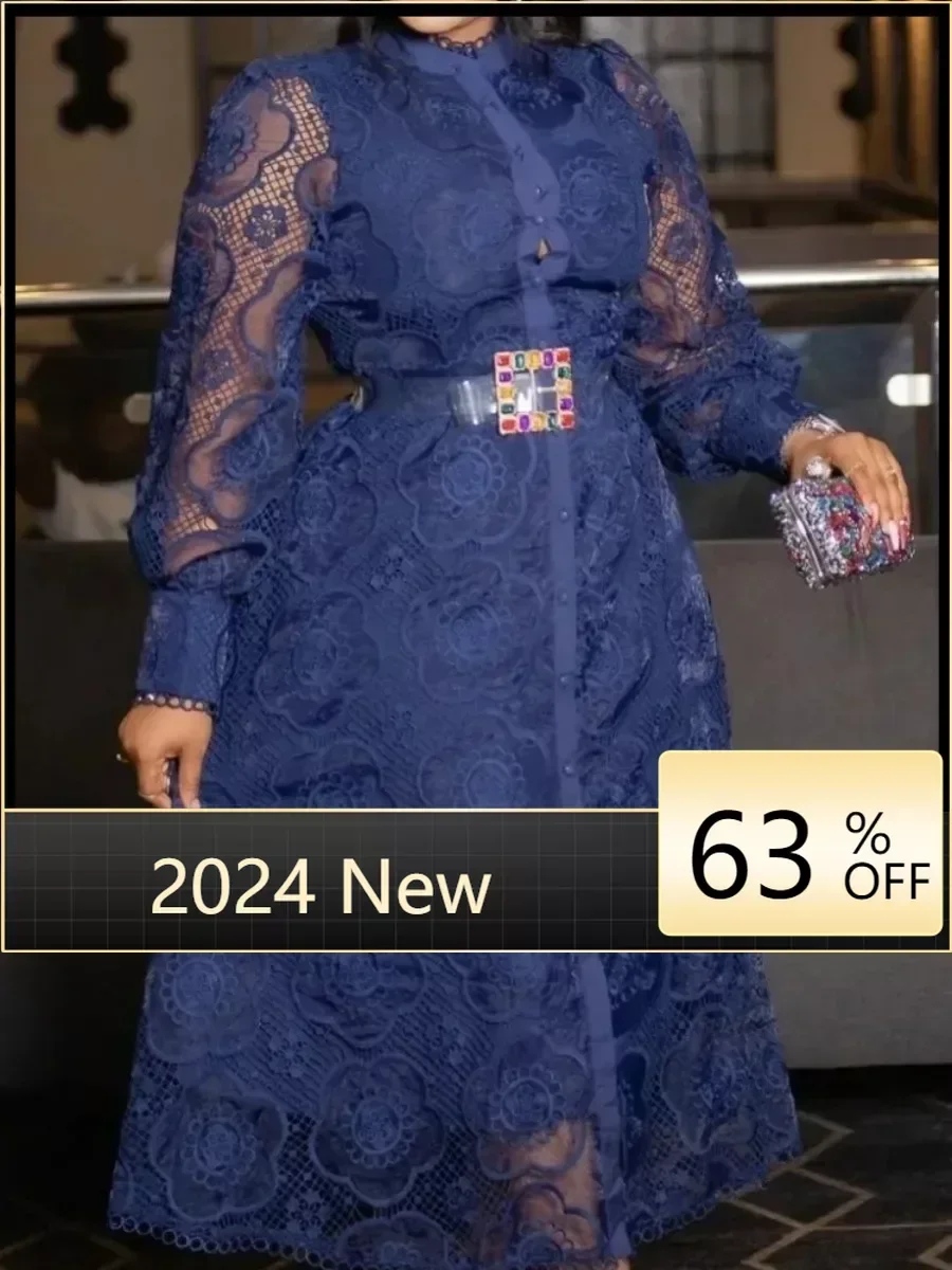 Lace African Dress For Women Dashiki Africa Clothes Fall Fashion O Neck Long Sleeve Big Size Midi Dress Elegant Robe Femme Party
Lace African Dress For Women Dashiki Africa Clothes Fall Fashion O Neck Long Sleeve Big Size Midi Dress Elegant Robe Femme Party