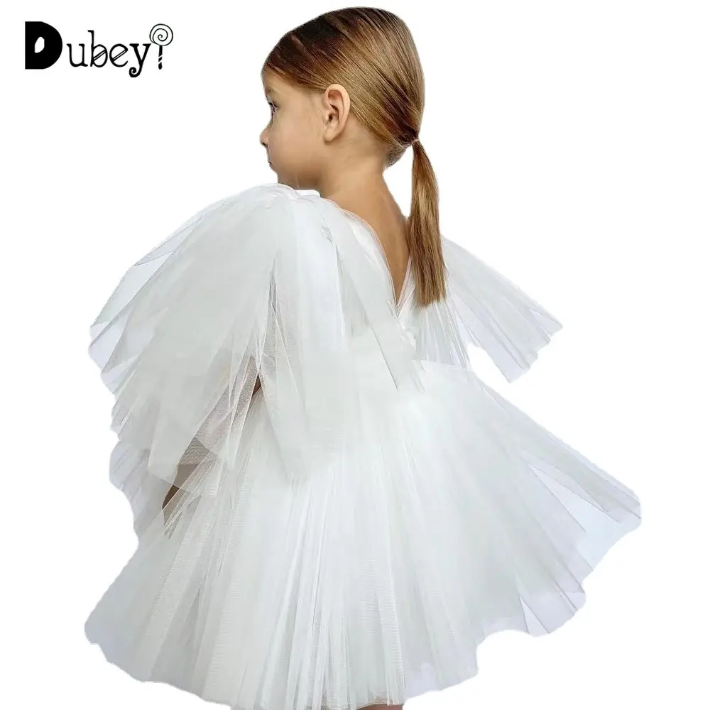 Flower Girls Dresses for Party and Wedding Elegant White Bridesmaid Princess Clothes with Tulle Birthday Baptism Ceremony Prom
Flower Girls Dresses for Party and Wedding Elegant White Bridesmaid Princess Clothes with Tulle Birthday Baptism Ceremony Prom