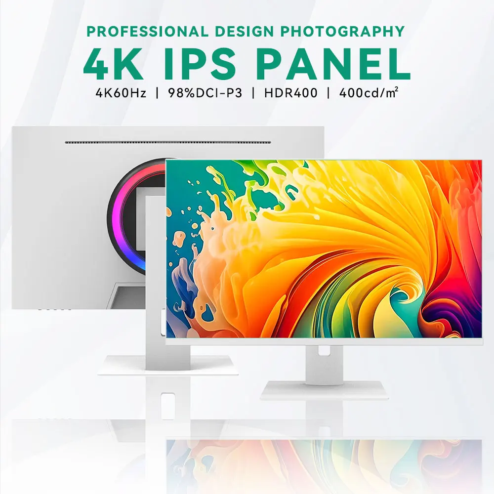 27 inch 4K monitor 60hz LCD 5ms HDR400 HDMI/DP high color gamut 3840*2160 monitor for pc IPS Desktop PC screen computer
27 inch 4K monitor 60hz LCD 5ms HDR400 HDMI/DP high color gamut 3840*2160 monitor for pc IPS Desktop PC screen computer