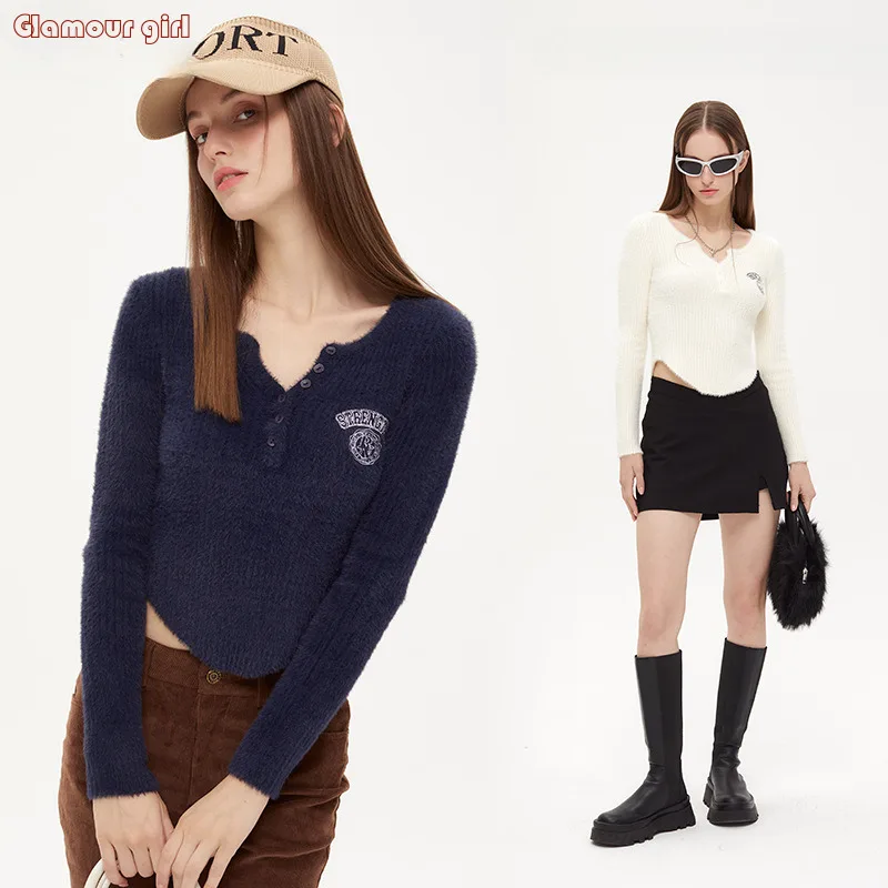 Gentle Soft and Autumn/Winter Long sleeved Knitted Shirt Slim Fit, Simple Versatile Bottom Top for Girls Instagram cotton women
Gentle Soft and Autumn/Winter Long sleeved Knitted Shirt Slim Fit, Simple Versatile Bottom Top for Girls Instagram cotton women