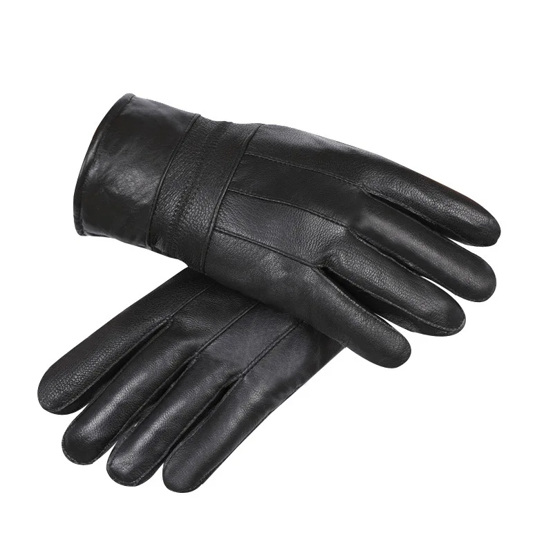 Winter Real Leather Gloves Men Black Genuine Goatskin Gloves Fleece Lined Warm Fashion Driving Mittens New Arrival
Winter Real Leather Gloves Men Black Genuine Goatskin Gloves Fleece Lined Warm Fashion Driving Mittens New Arrival