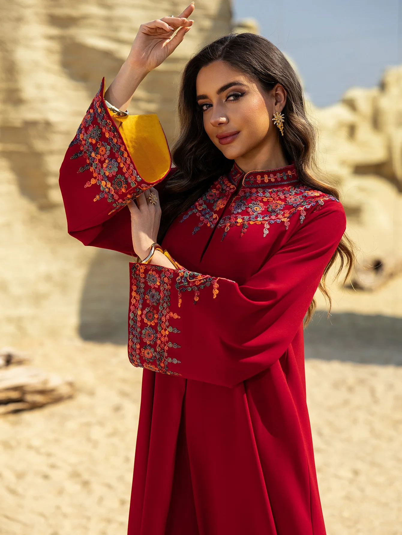 فستان إسلامي لعيد رمضان، قفطان مغربي مبهر، ملابس إسلامية تركية سعودية، جلابية للحفلات فستان إسلامي لعيد رمضان، قفطان مغربي مبهر، ملابس إسلامية تركية سعودية، جلابية للحفلات