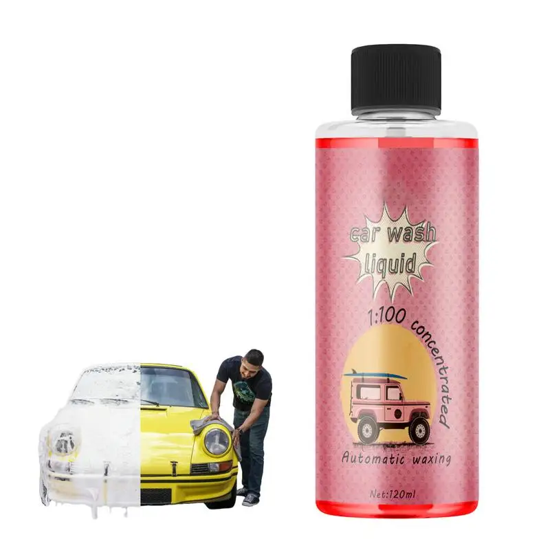

120ml Car Cleaning Foam Large Capacity High Concentration Super Foam Car Wash Liquid Auto Washing Shampoo Car Wash Supplies