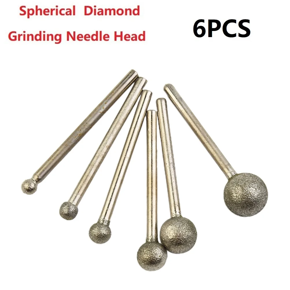6PCS Diamond Round Ball Burr Drill Bit Set For Carving Engraving Drilling 4-12mm Woodworking Tools Accesorios Para Taladro
6PCS Diamond Round Ball Burr Drill Bit Set For Carving Engraving Drilling 4-12mm Woodworking Tools Accesorios Para Taladro