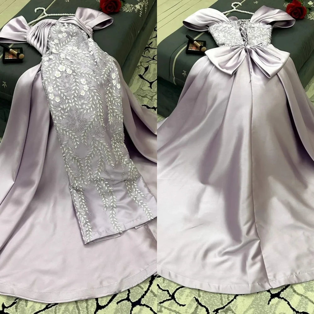 Exquisite High Quality Off-the-shoulder A-line Evening Dresses Formal Ocassion Gown Applique Pleat Satin vestidos de coquetel
Exquisite High Quality Off-the-shoulder A-line Evening Dresses Formal Ocassion Gown Applique Pleat Satin vestidos de coquetel